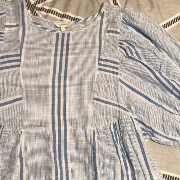 Lucky Brand Tops - Lucky Brand Linen Peplum Top